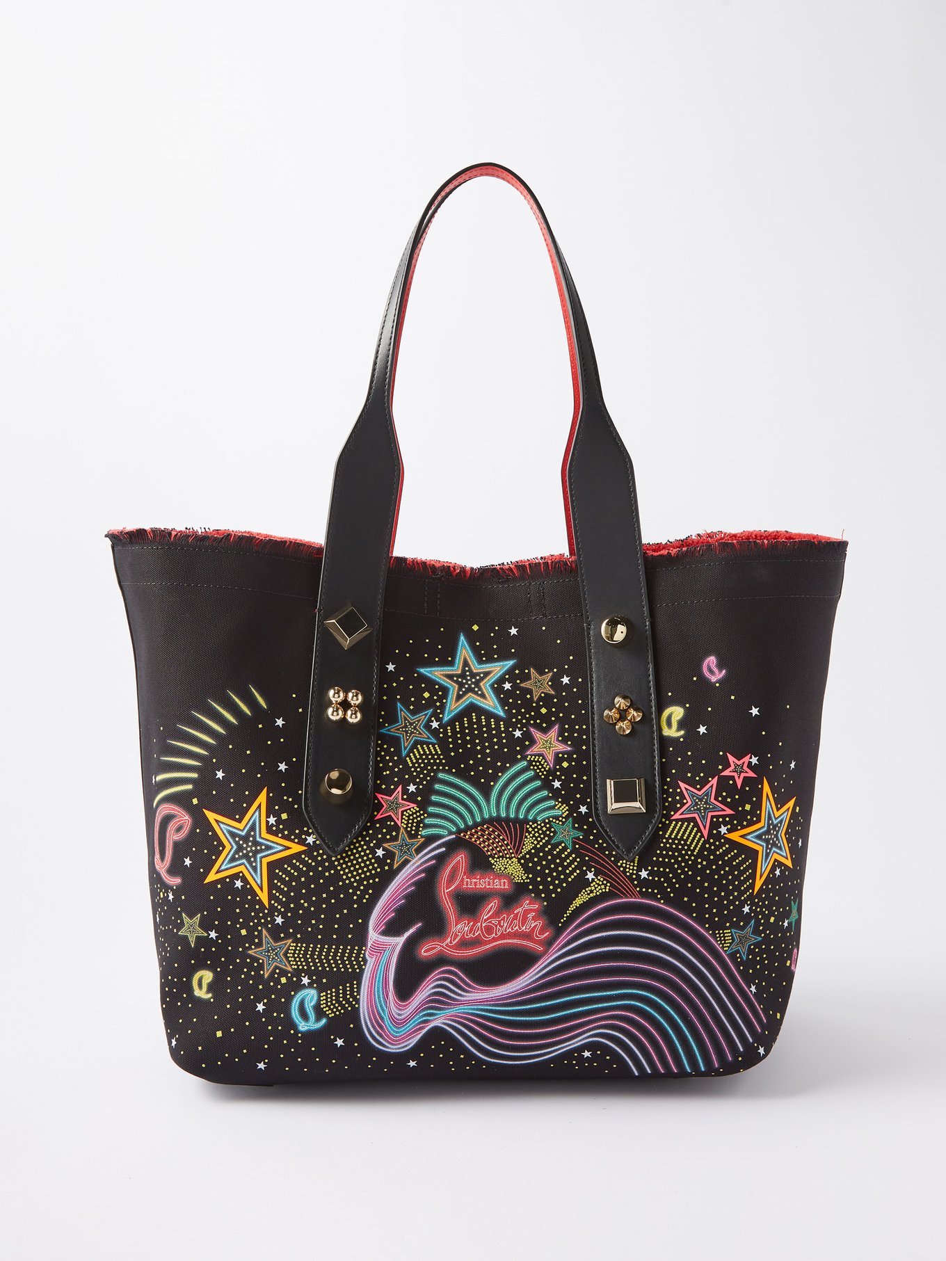 Frangibus medium starlight-print canvas tote bag | Christian Louboutin