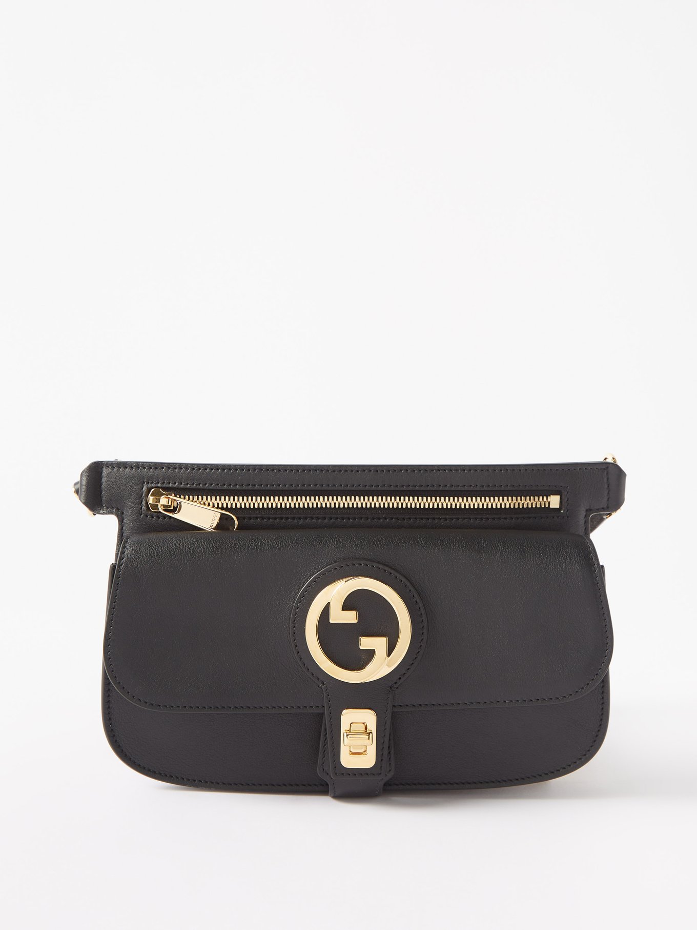 Black Blondie GG leather belt bag | Gucci | MATCHESFASHION US