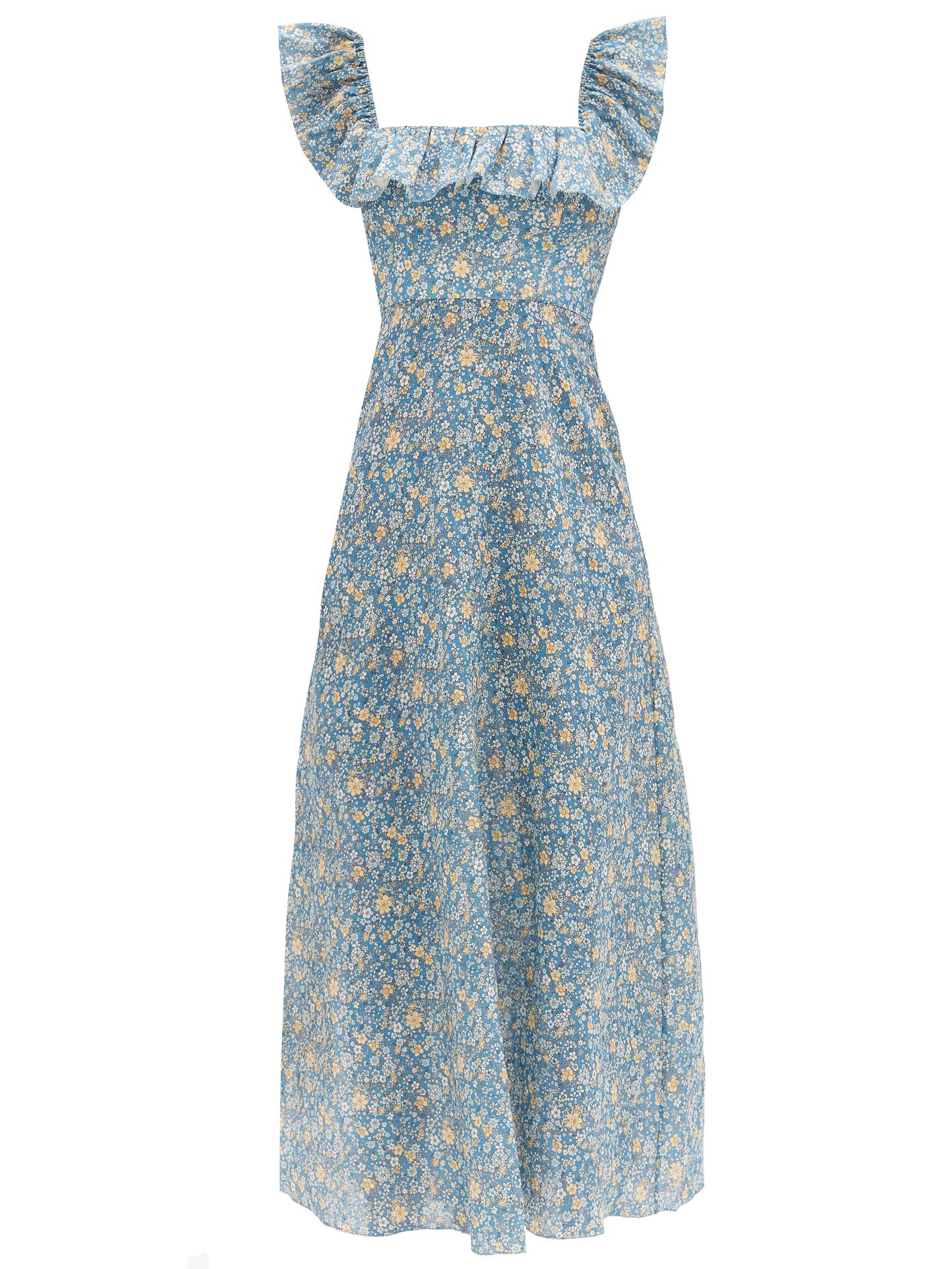 zimmermann blue floral dress