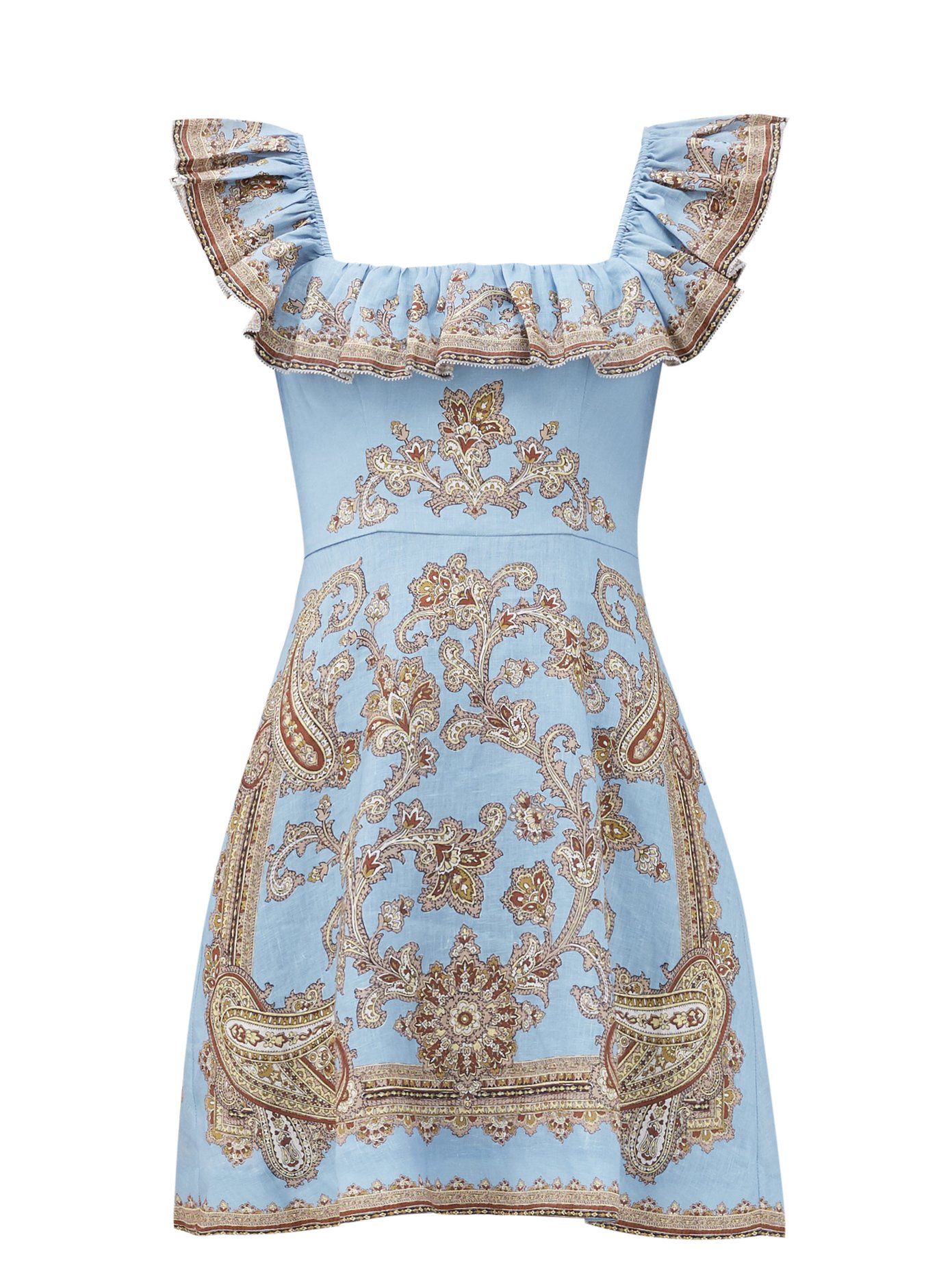 wallis blue paisley dress
