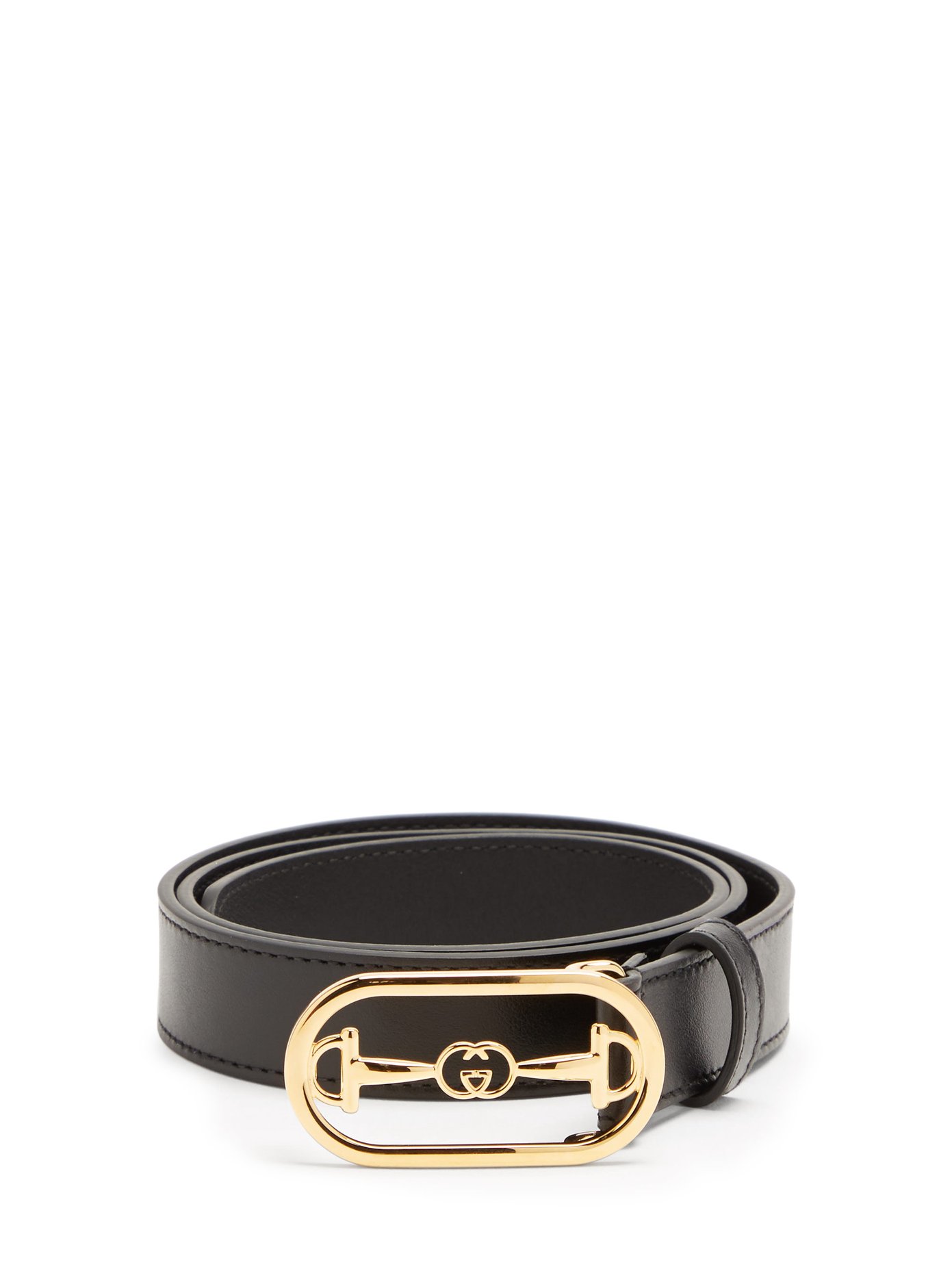 Horsebit leather belt | Gucci 