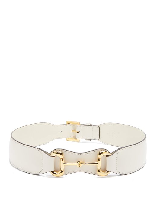 gucci leather belt with horsebit