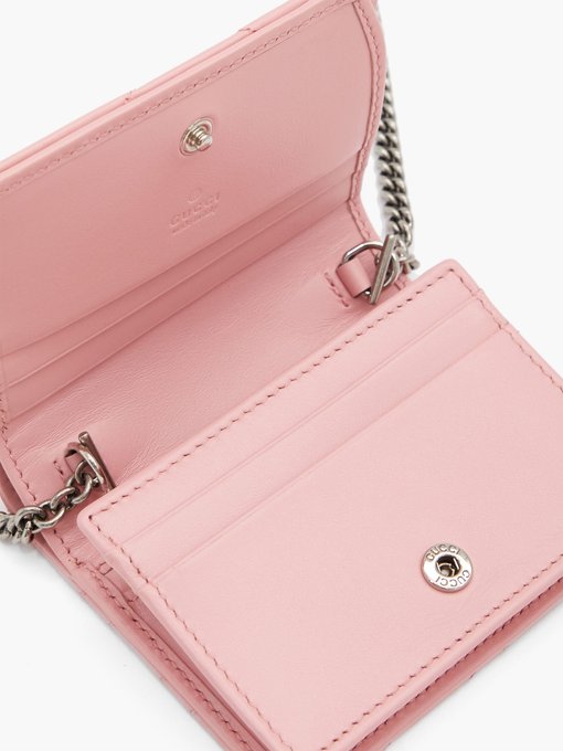 pink gucci wallet on chain