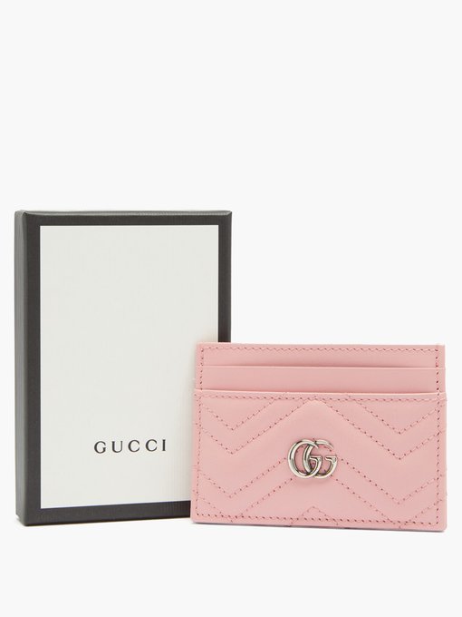 gg marmont leather card case