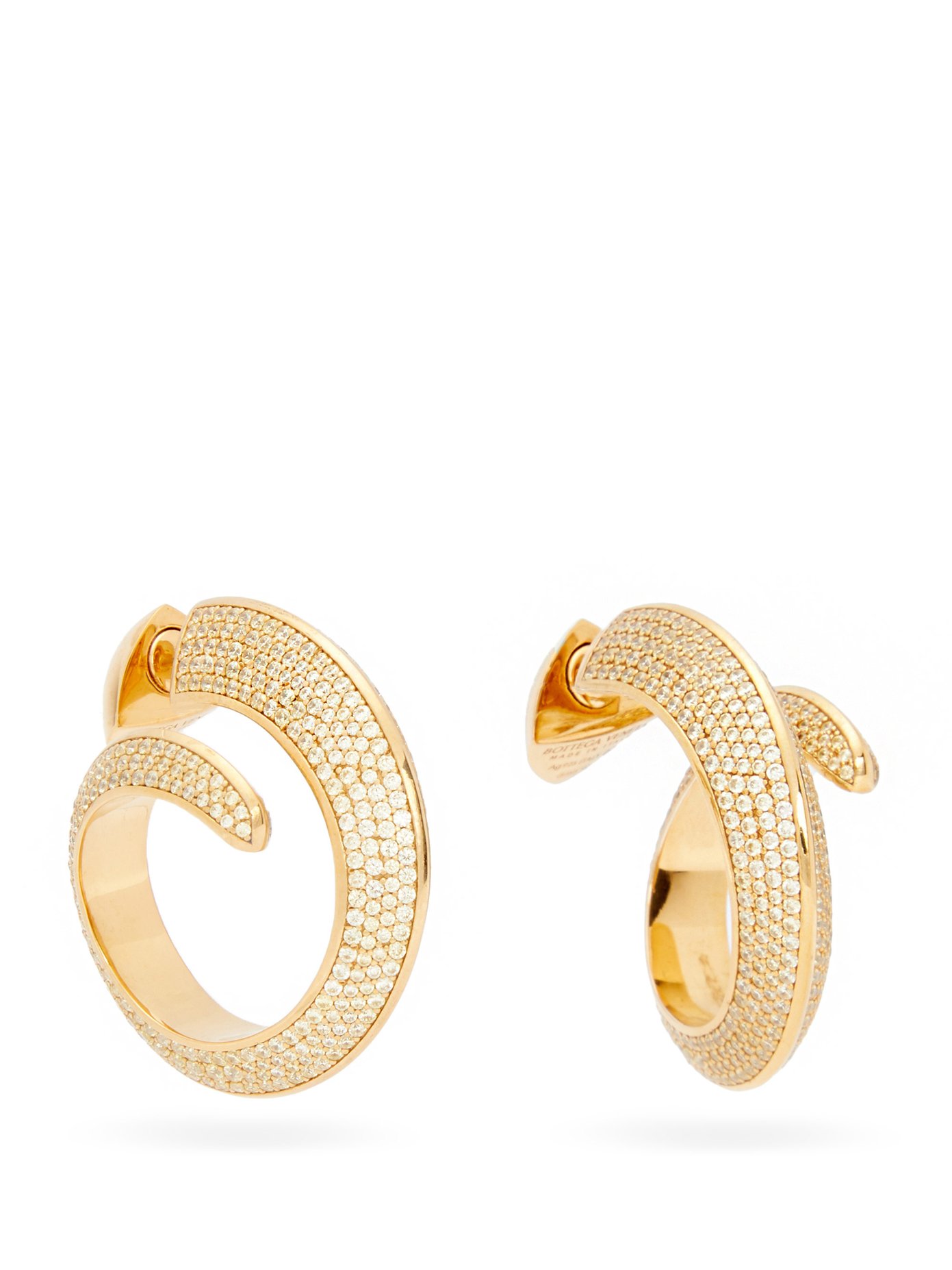 gold and silver hoop earrings