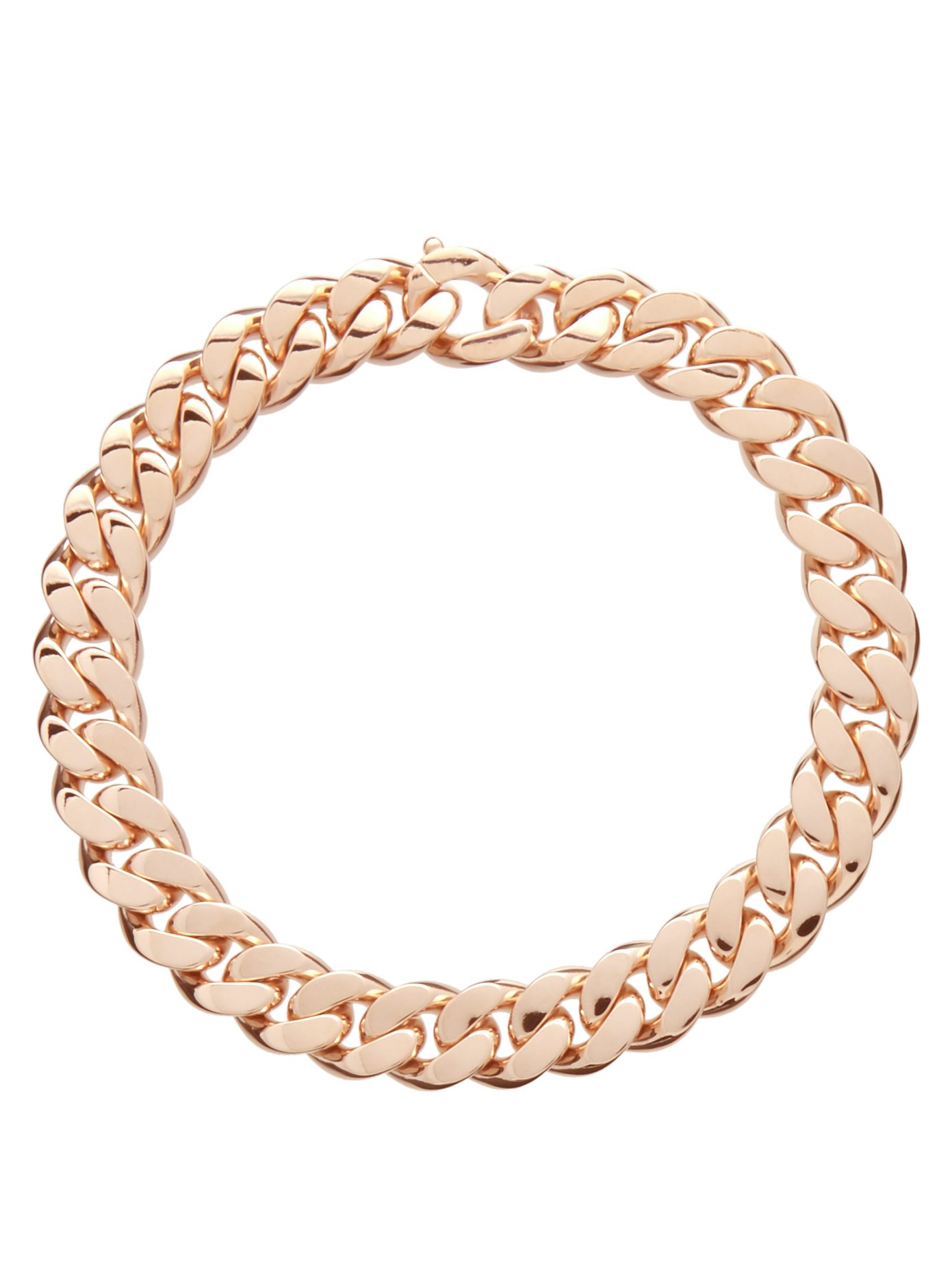 Rose gold-plated sterling-silver chain 