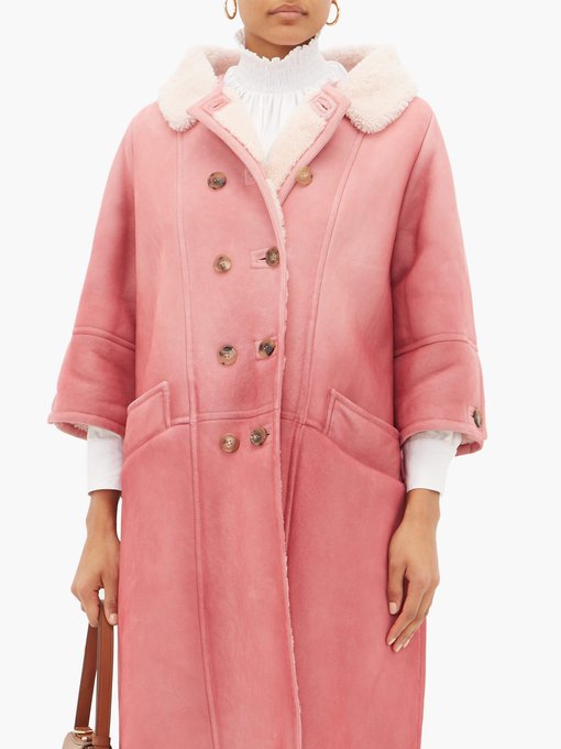 prada pink coat