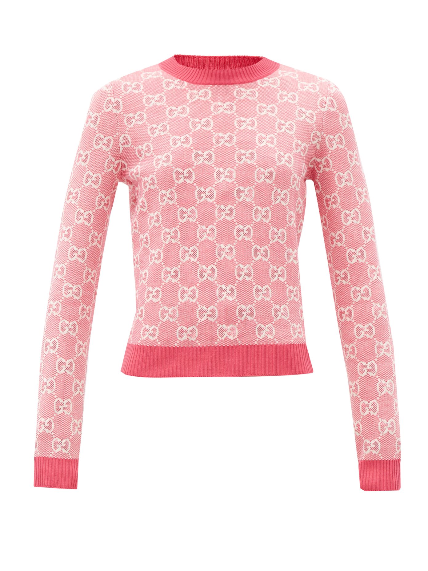 GG-jacquard wool-blend sweater | Gucci 