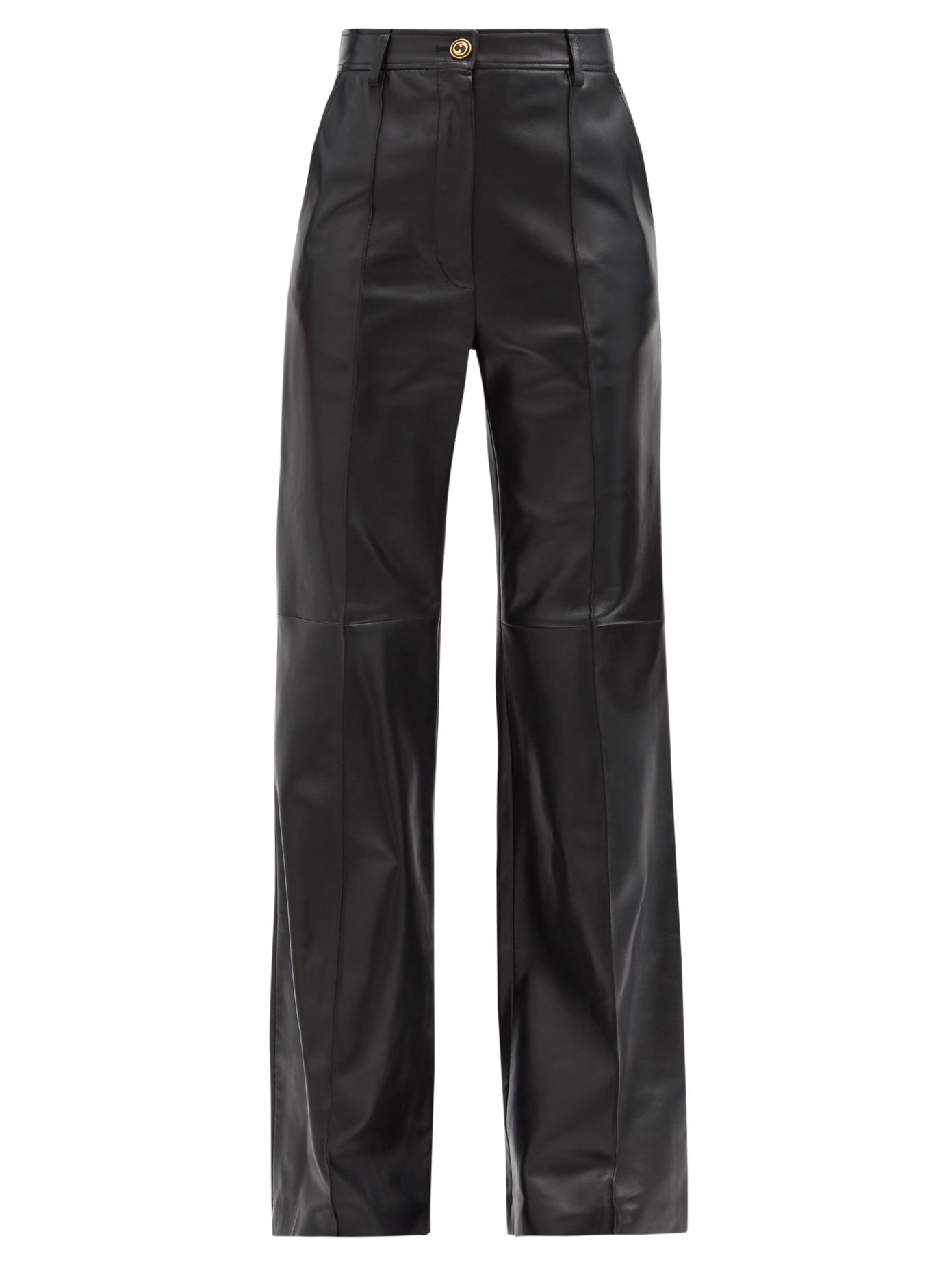 Flared leather trousers | Gucci 
