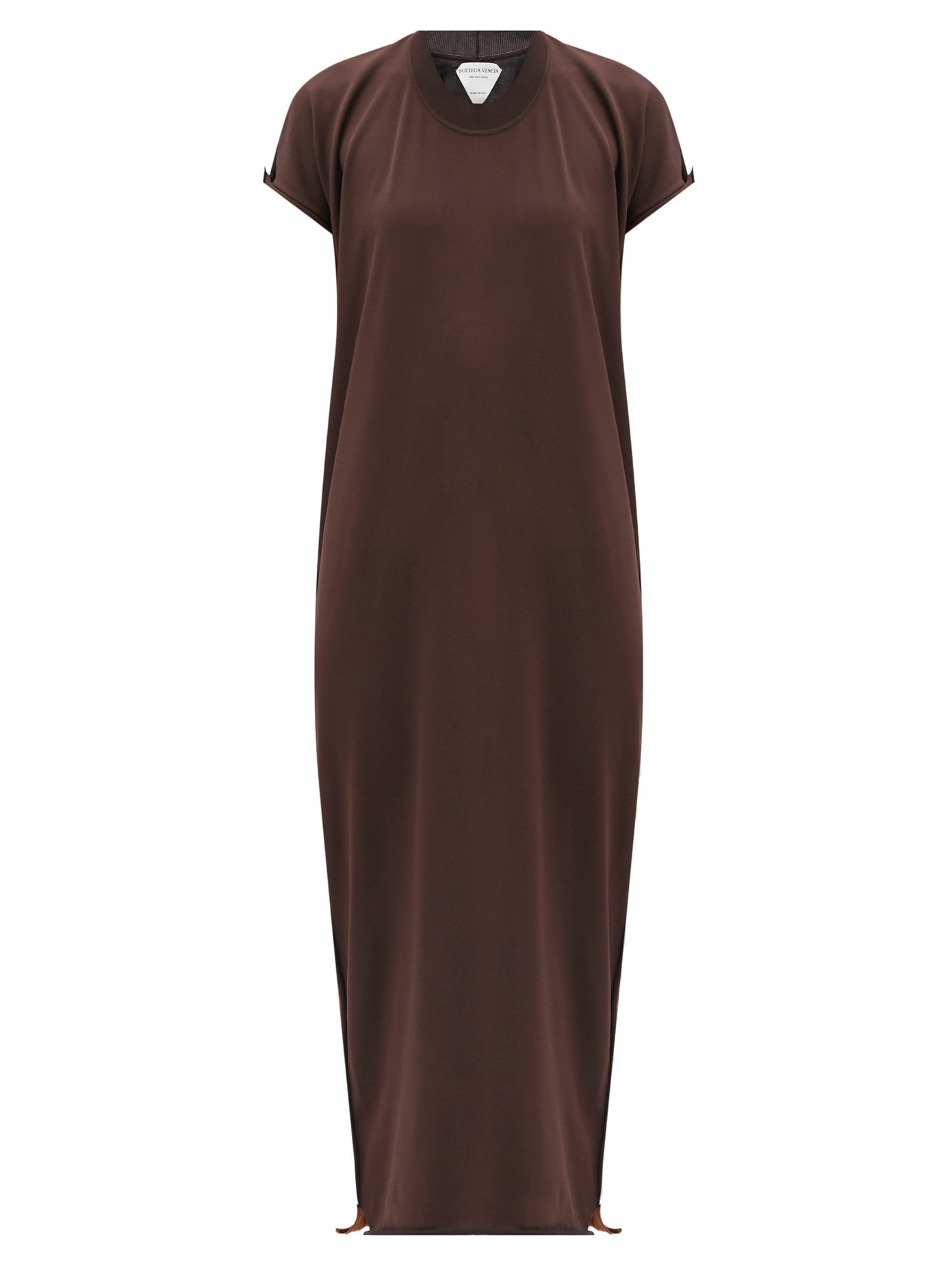 brown jersey dress