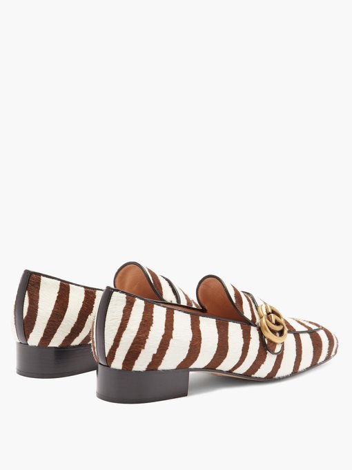 Marmont GG zebra-stripe calf-hair 