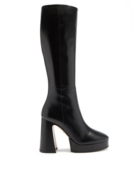 Madame block-heel leather platform 