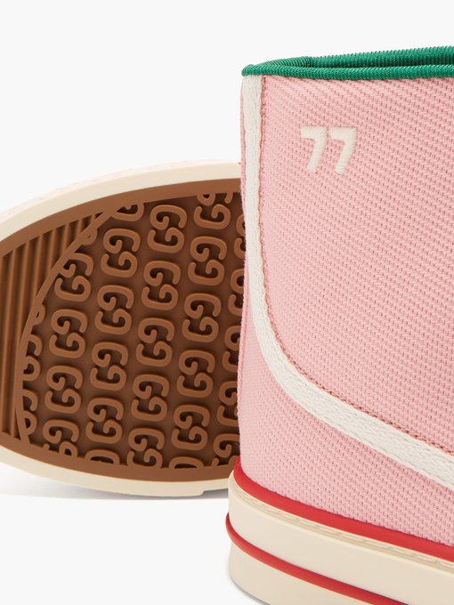pink gucci high top trainers