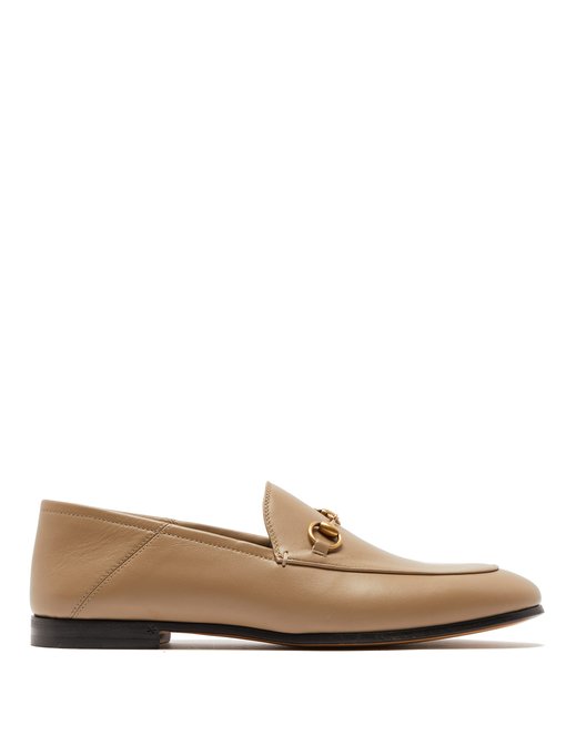 tan gucci loafers