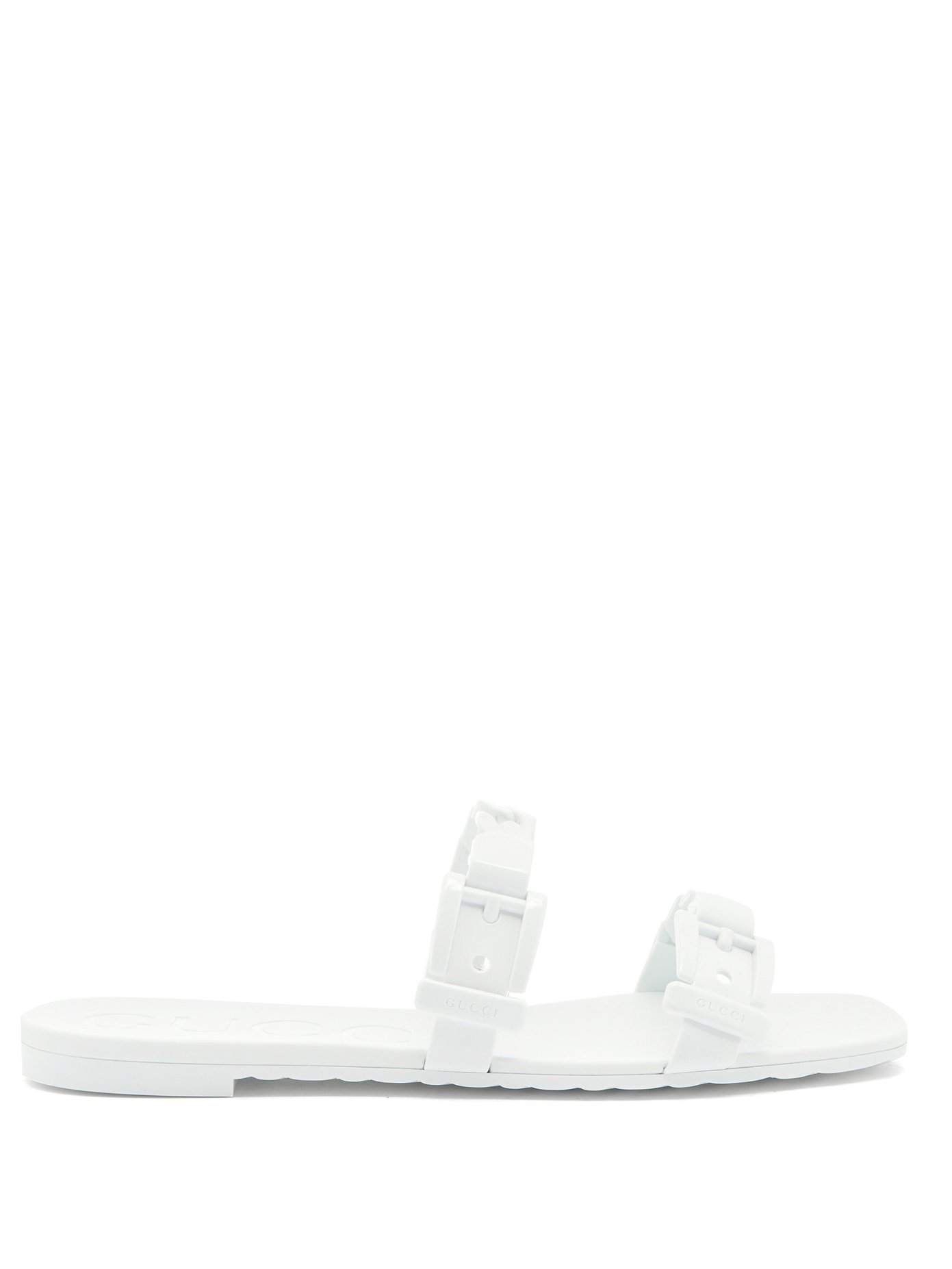 Buckled-strap jelly slides | Gucci 
