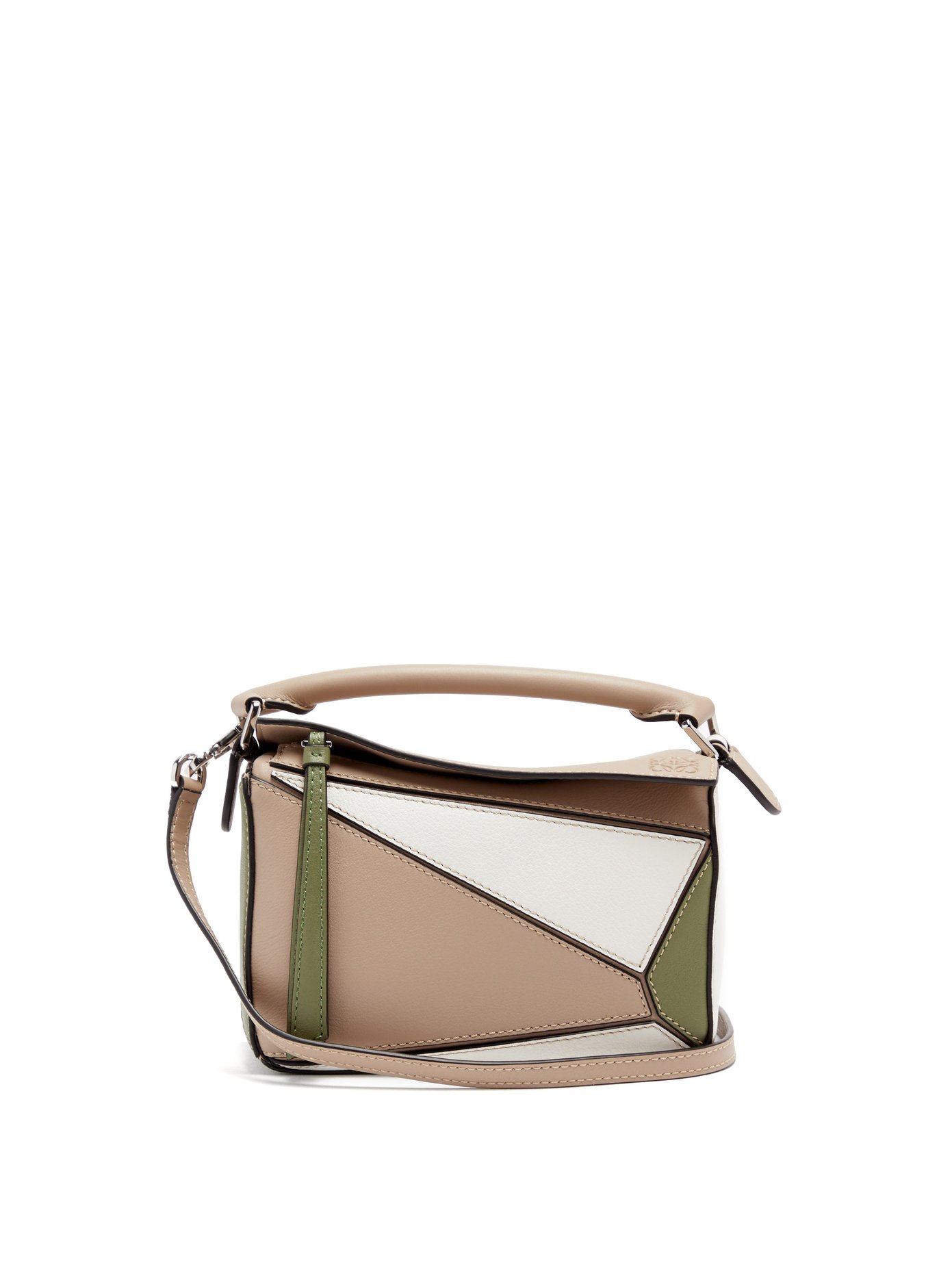 puzzle mini leather shoulder bag