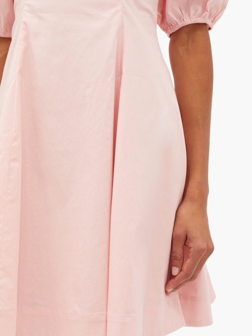 Laelia balloon-sleeve cotton-blend poplin dress | Staud | MATCHESFASHION UK