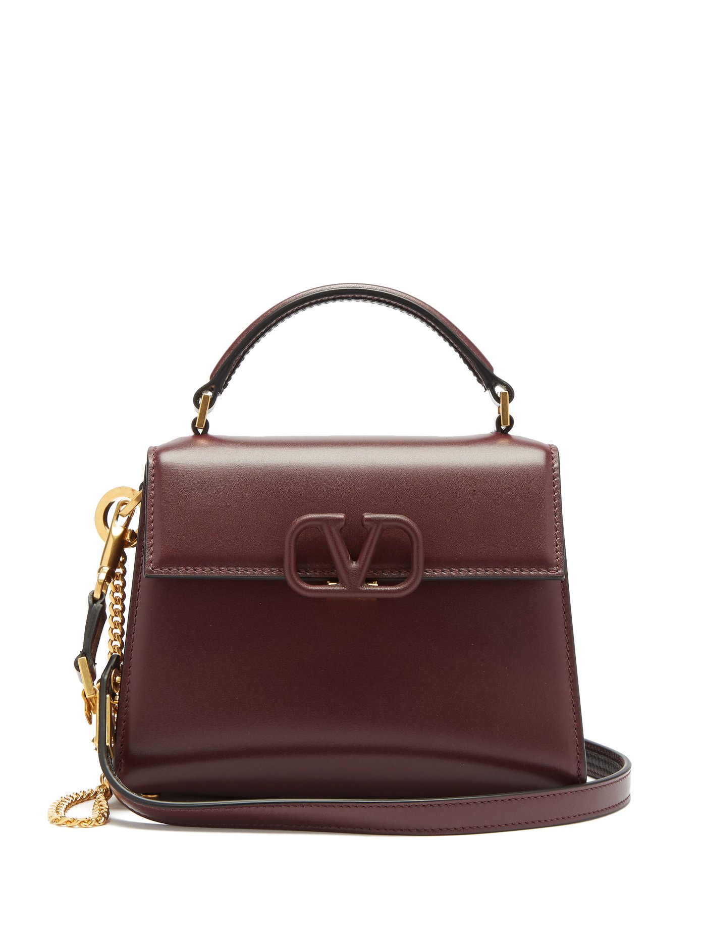 valentino leather shoulder bag