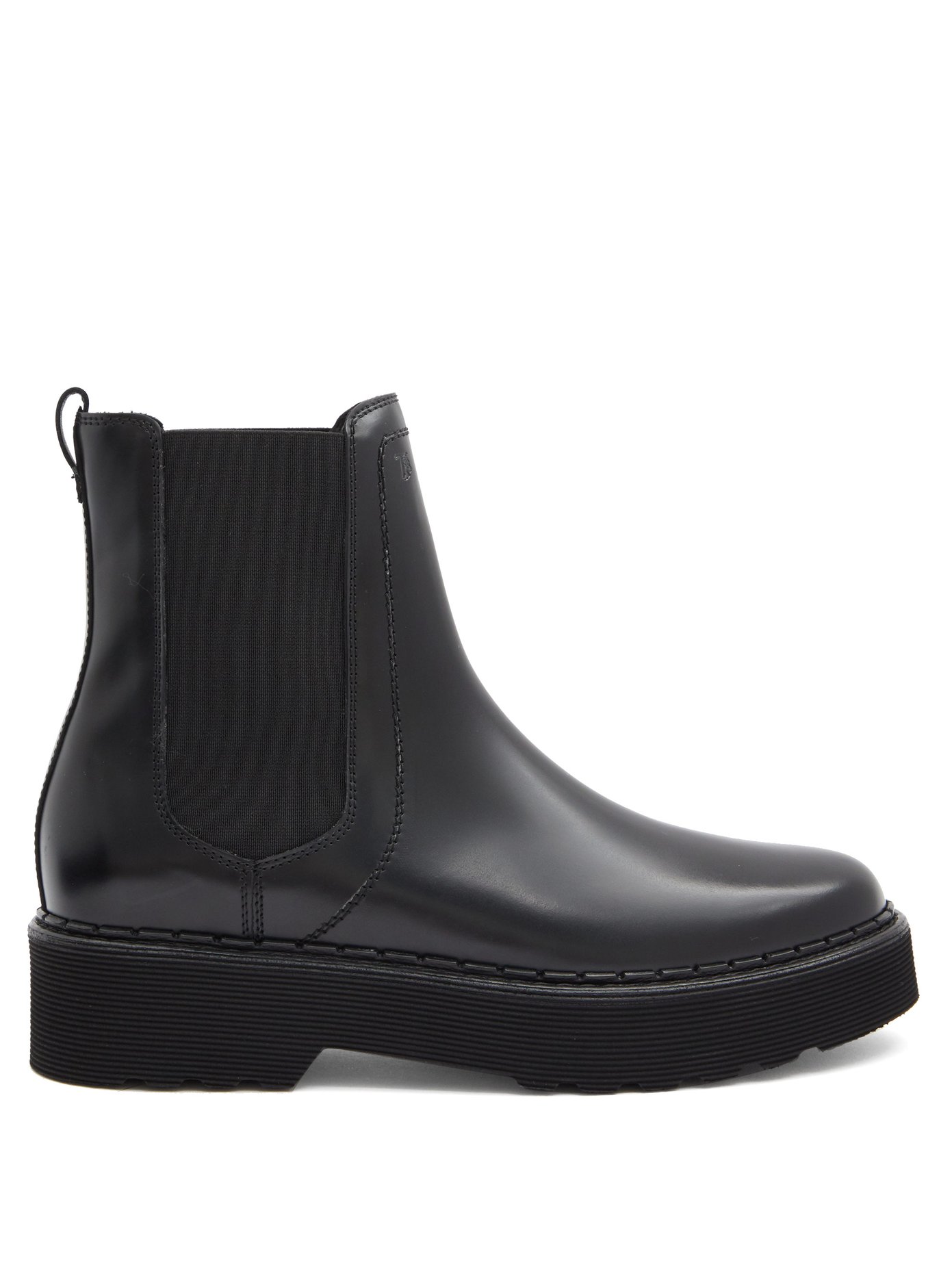 Tread-sole leather Chelsea boots | Tod 