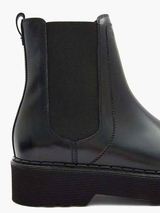 tod's leather chelsea boots
