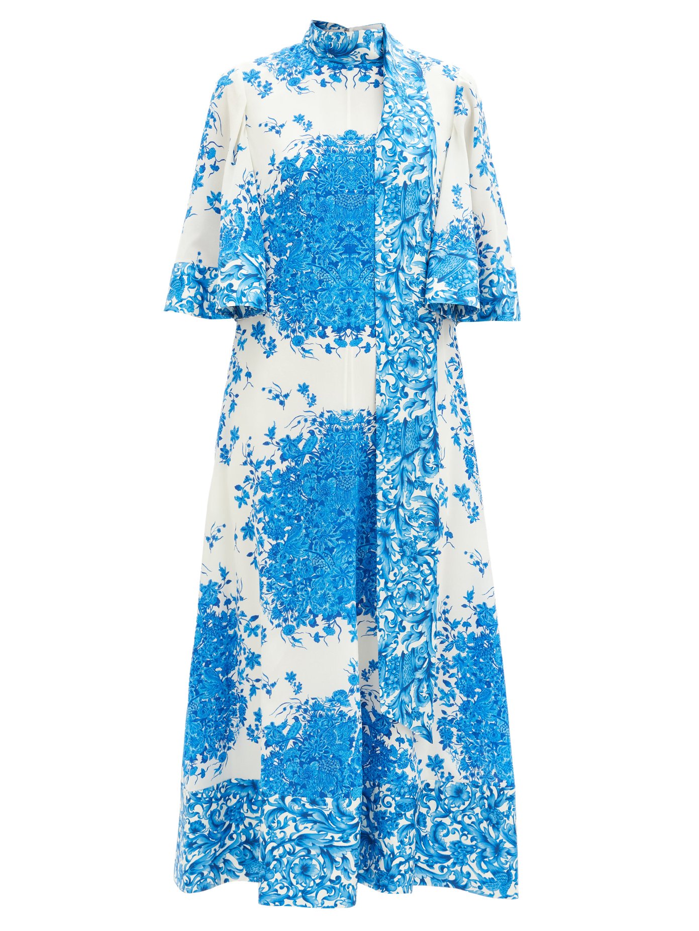 blue and white valentino dress