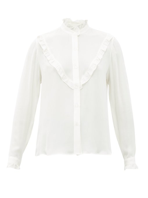 Marcela ruffled silk blouse | Nili Lotan | MATCHESFASHION US