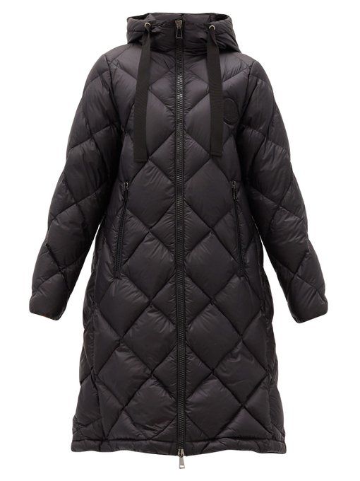 moncler logo hooded down jacket