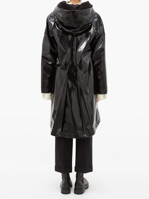 moncler black raincoat