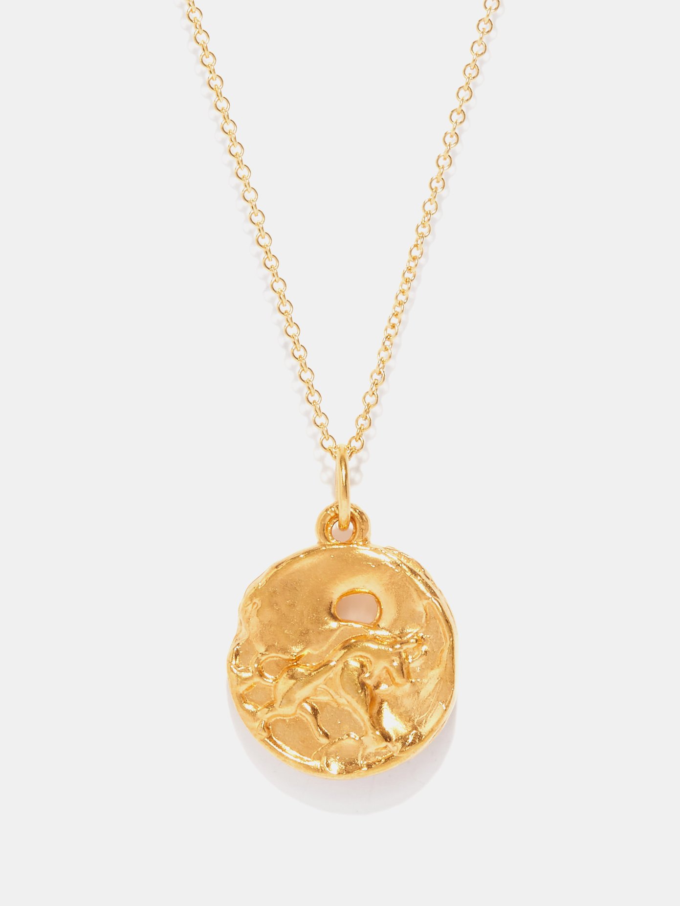 Pisces 24kt gold-plated necklace 