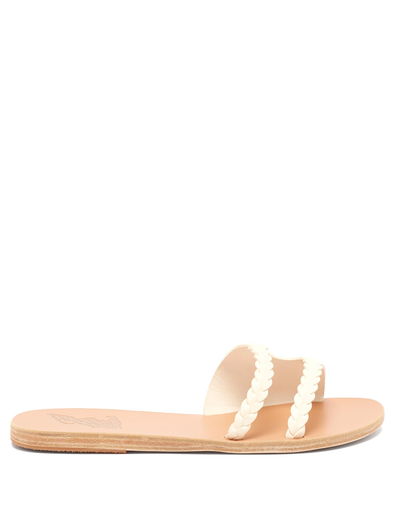 Ieria braided leather slides | Ancient 