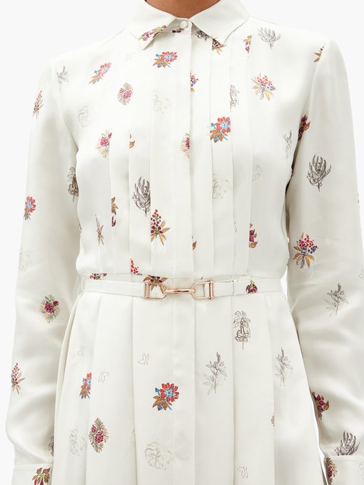 oasis petunia floral shirt dress