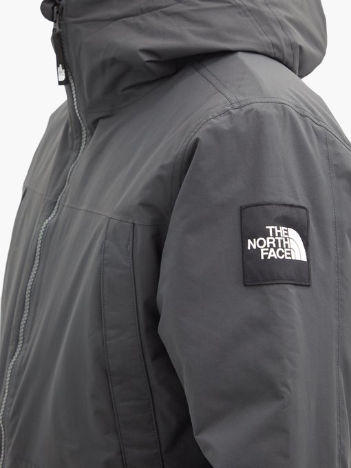 black padded north face jacket