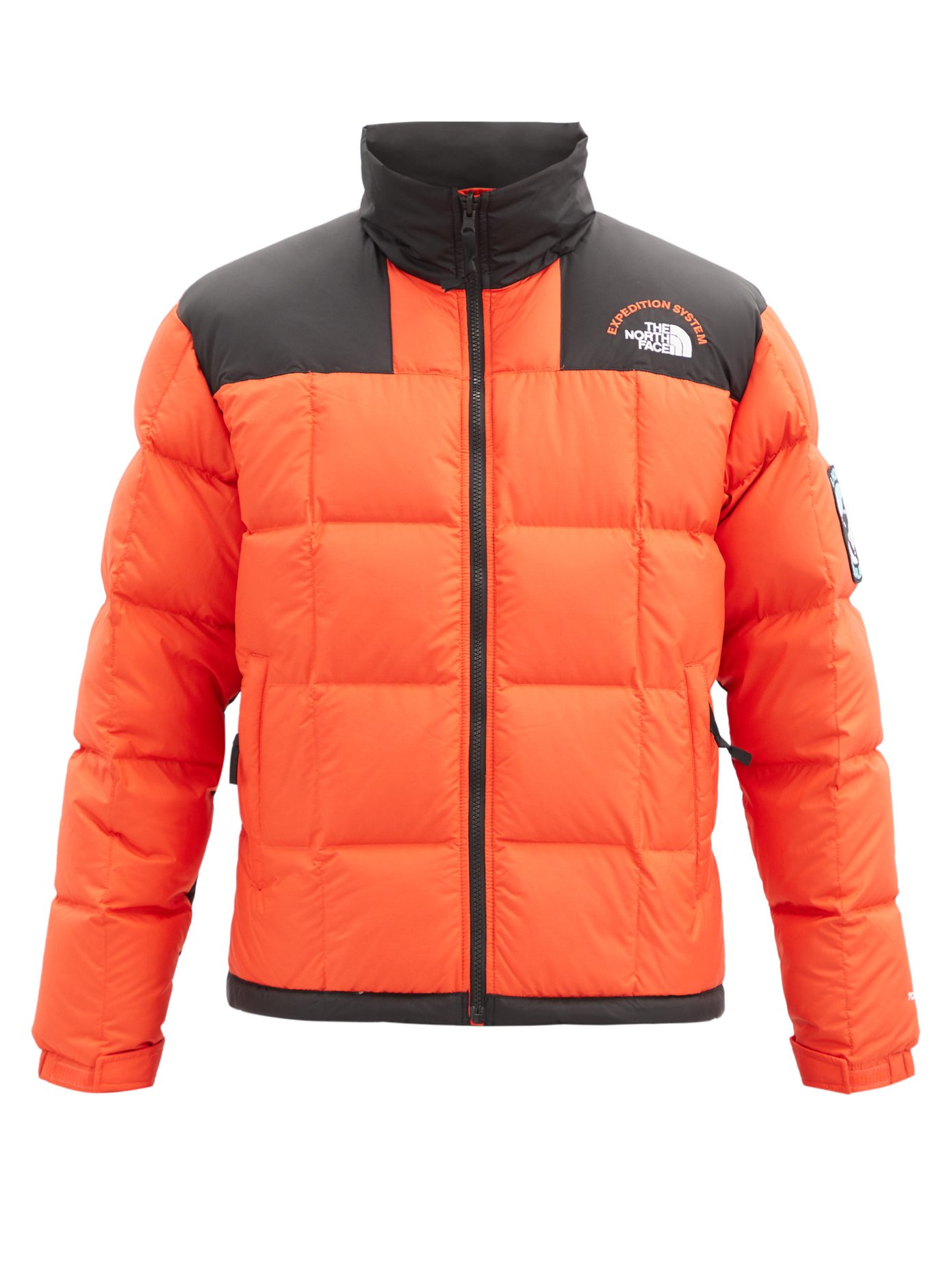 NSE Lhotse bi-colour quilted down coat 