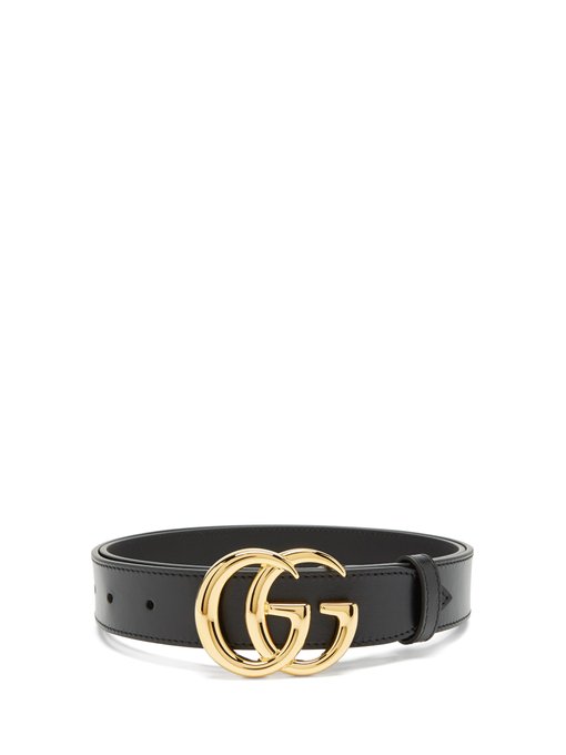 Logo-buckle leather belt | Gucci 