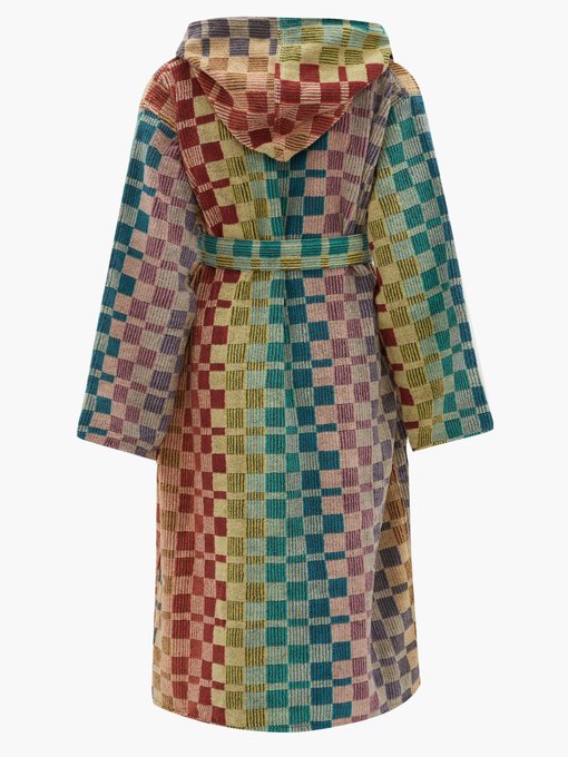 Yassine Hooded Checked Cotton Terry Robe Missoni Home Matchesfashion Us