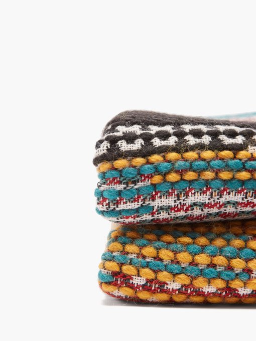 Missoni Home ミッソーニ ホーム ヤイリン フリンジ ストライプブランケット Matchesfashion マッチズファッション