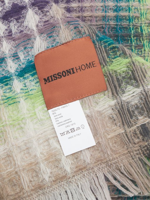 Missoni Home ミッソーニ ホーム ヤン ウールカシミアブランケット Matchesfashion マッチズファッション