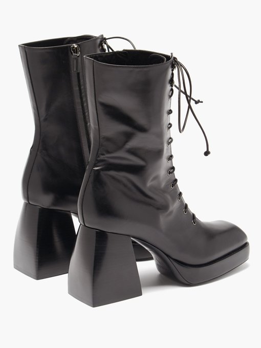Lace Up leather platform boots | Nodaleto | MATCHESFASHION US