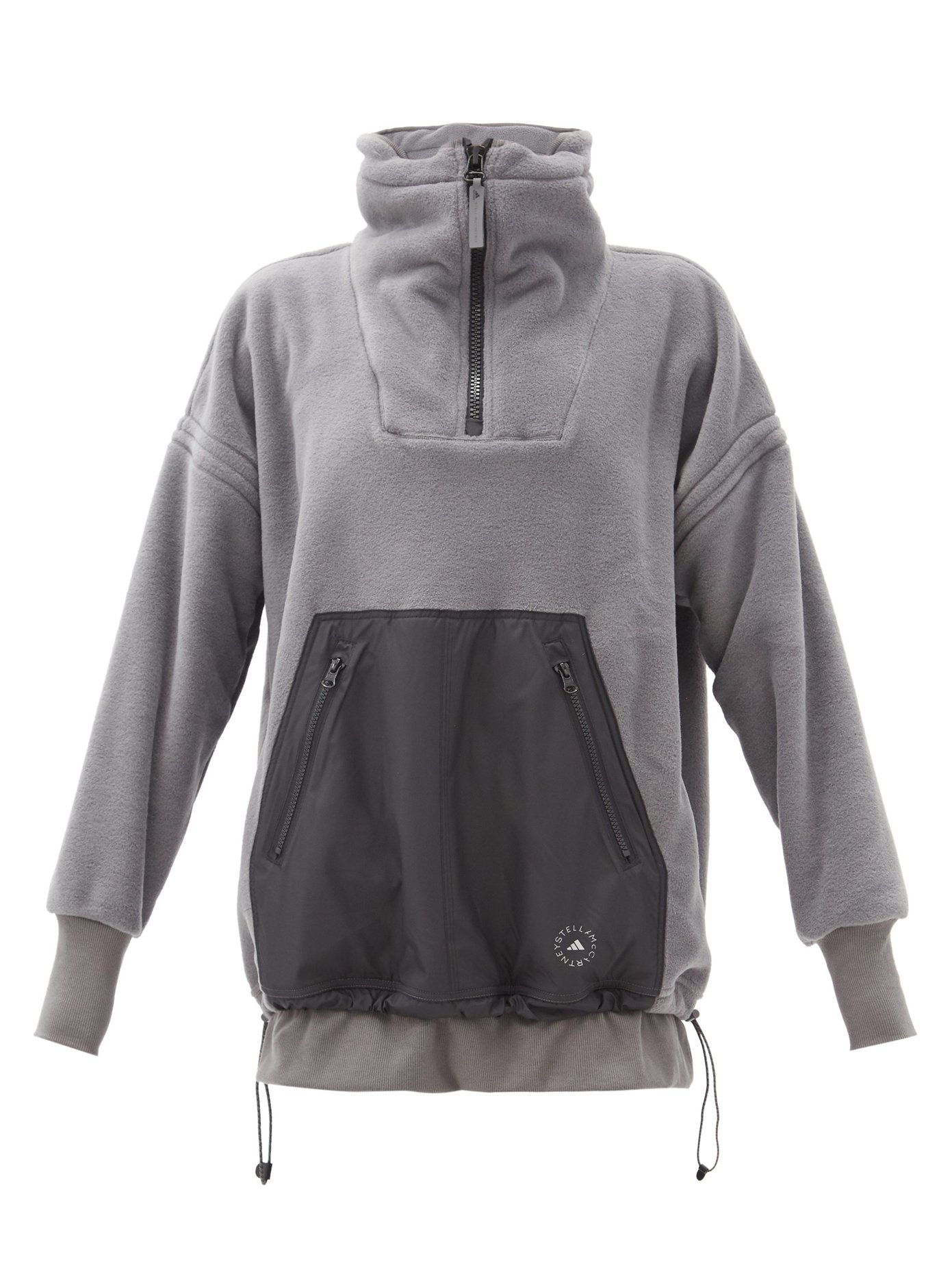 Technical-pocket fleece hooded 