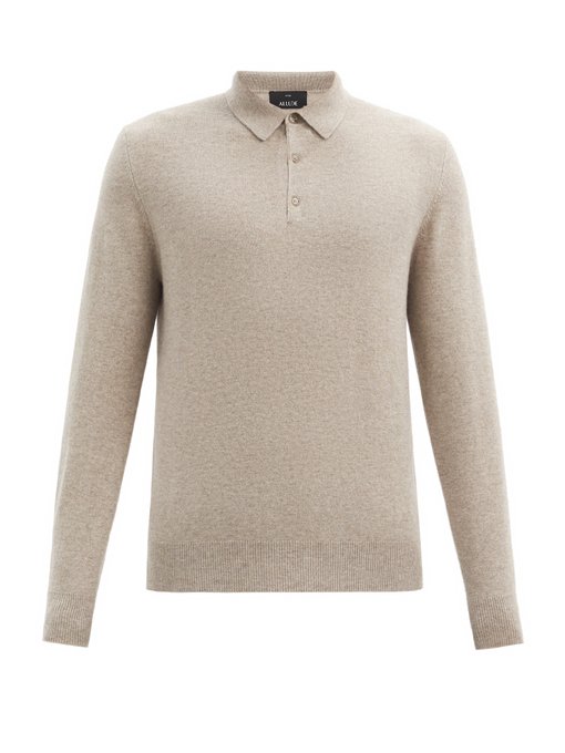 cashmere polo shirt