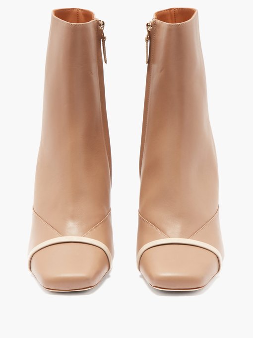 peach ankle boots