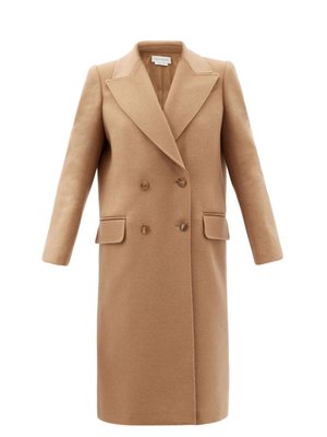 camel single breasted formal coat