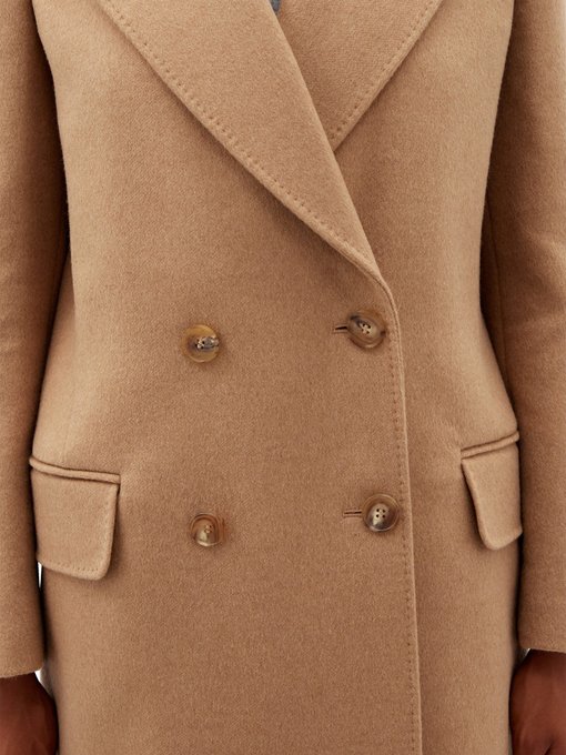 camel single breasted formal coat