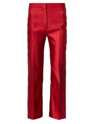 silk cigarette pants