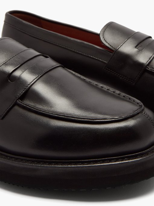 grenson penny loafers