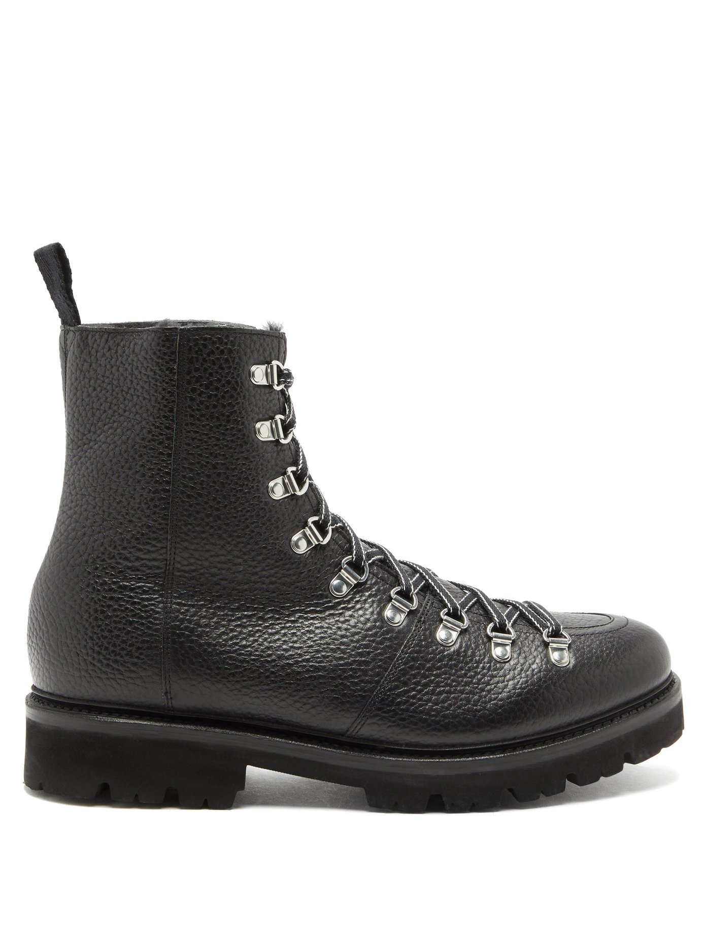 Brady pebble-grain leather boots 