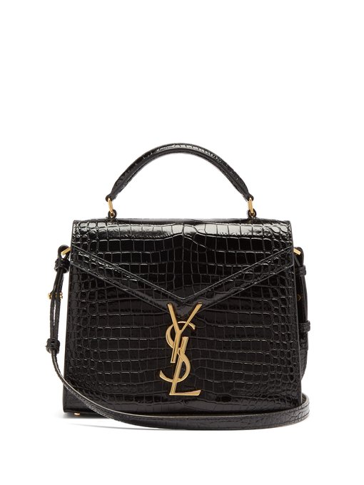 Cassandra YSL croc-effect leather cross-body bag | Saint Laurent ...