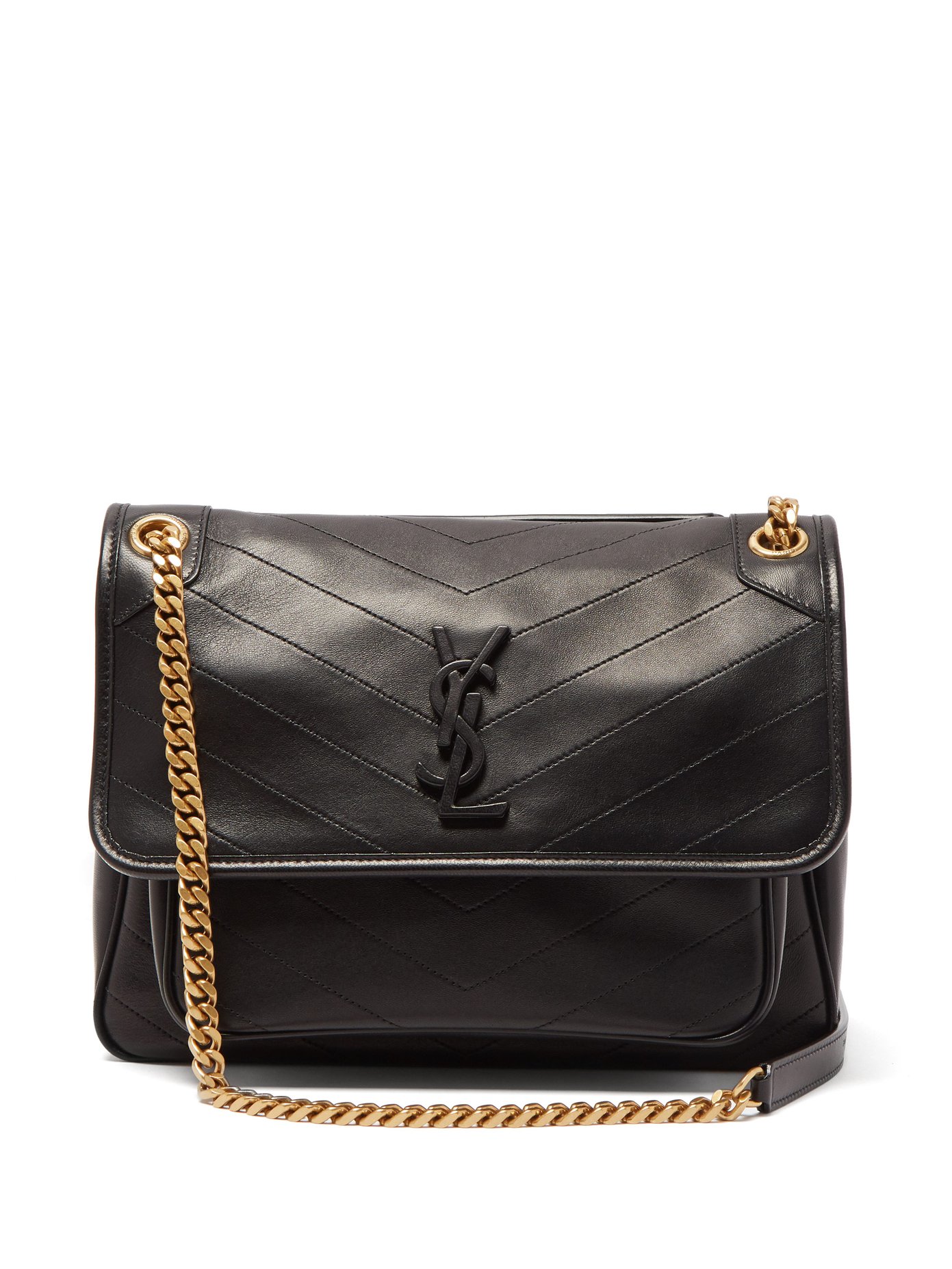 saint laurent quilted shoulder bag