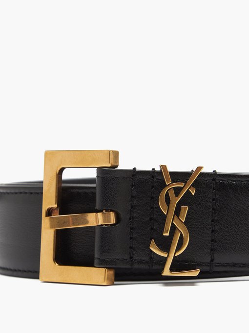 YSL-plaque leather belt | Saint Laurent | MATCHESFASHION UK