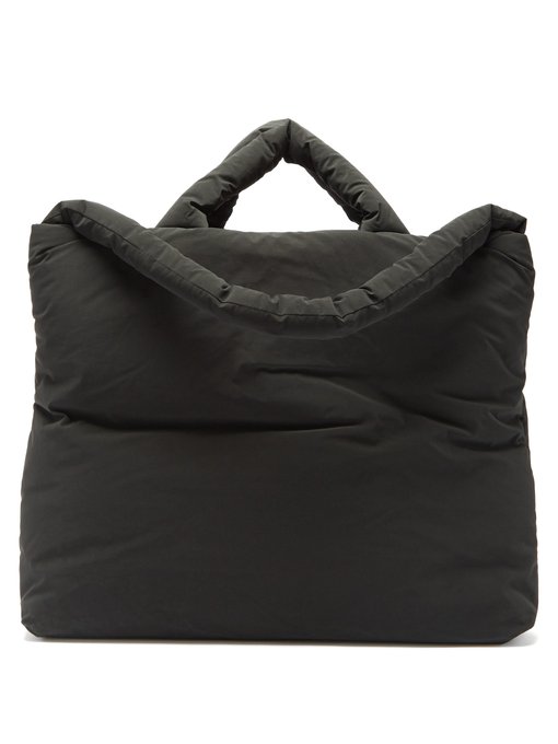 large black canvas tote bag